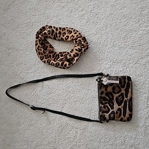 Georgia Milani crossbody purse and matching scarf